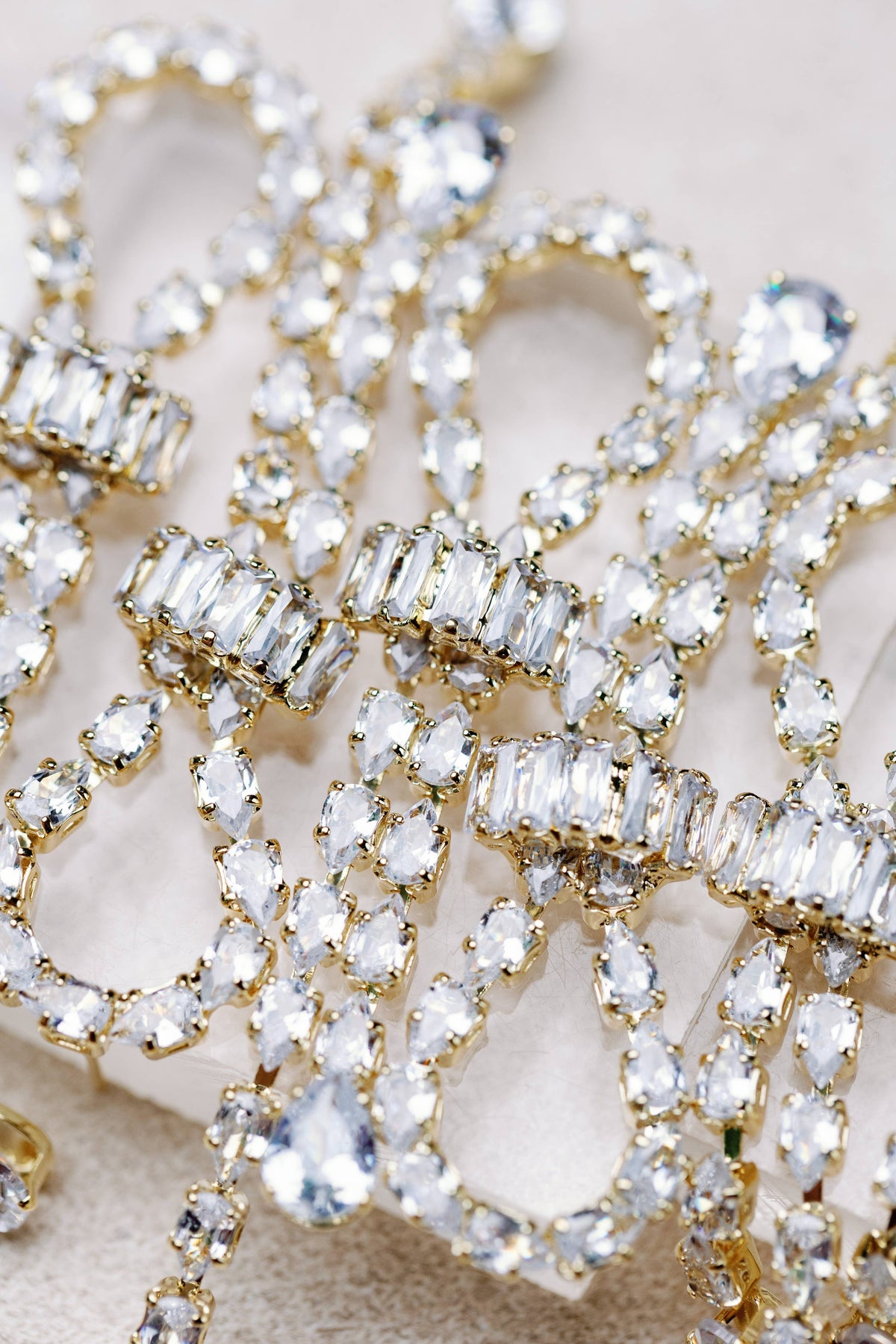 Thoroughbred Diamond Drop Holiday Statement Earrings