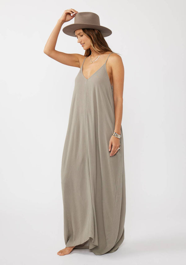 Lovestitch V-Neck Cocoon Maxi Dress with Pockets