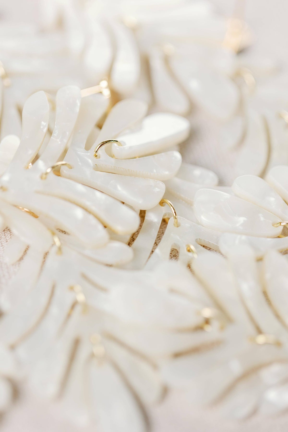 White Petite Palm Drops