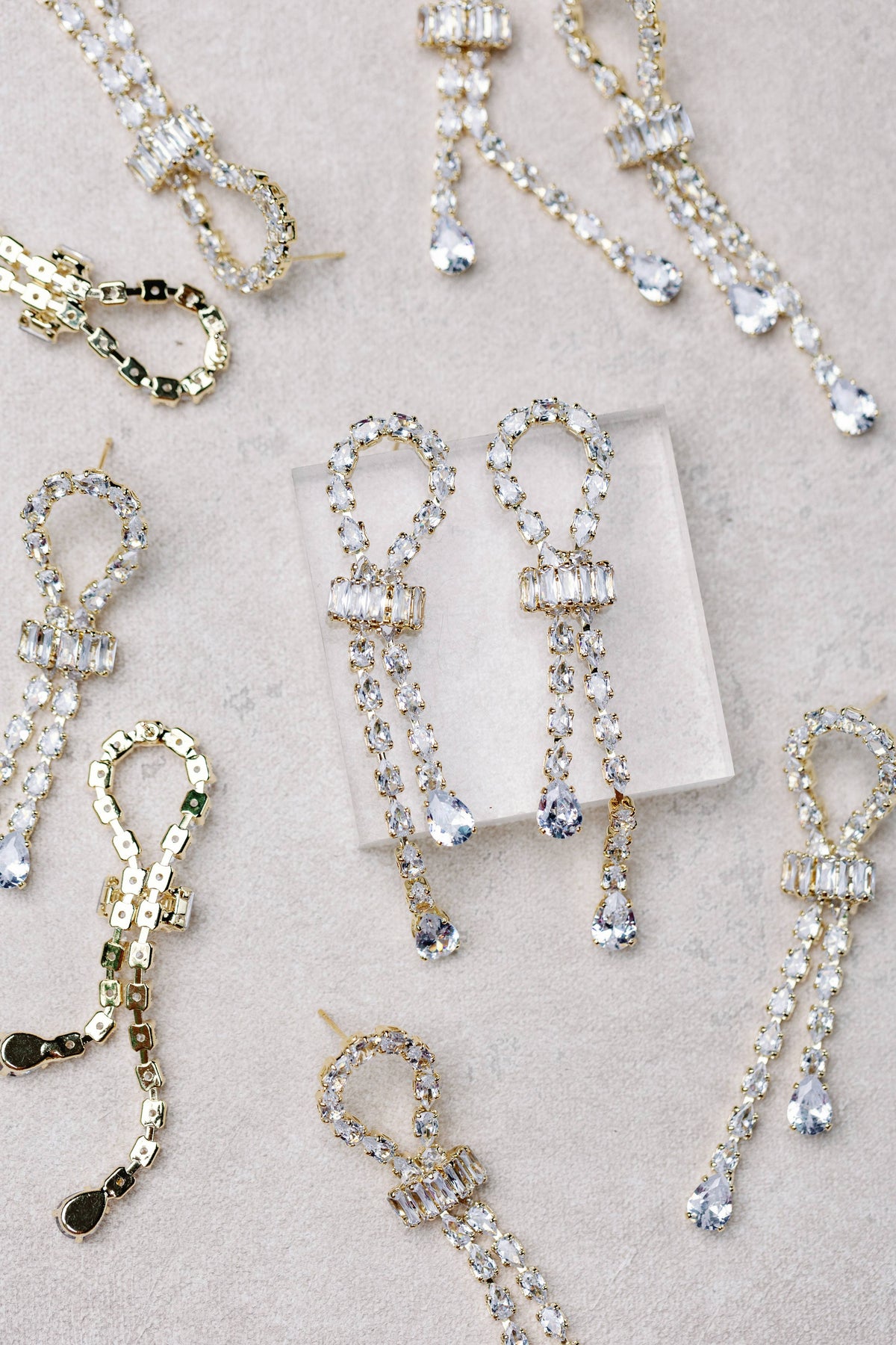 Thoroughbred Diamond Drop Holiday Statement Earrings