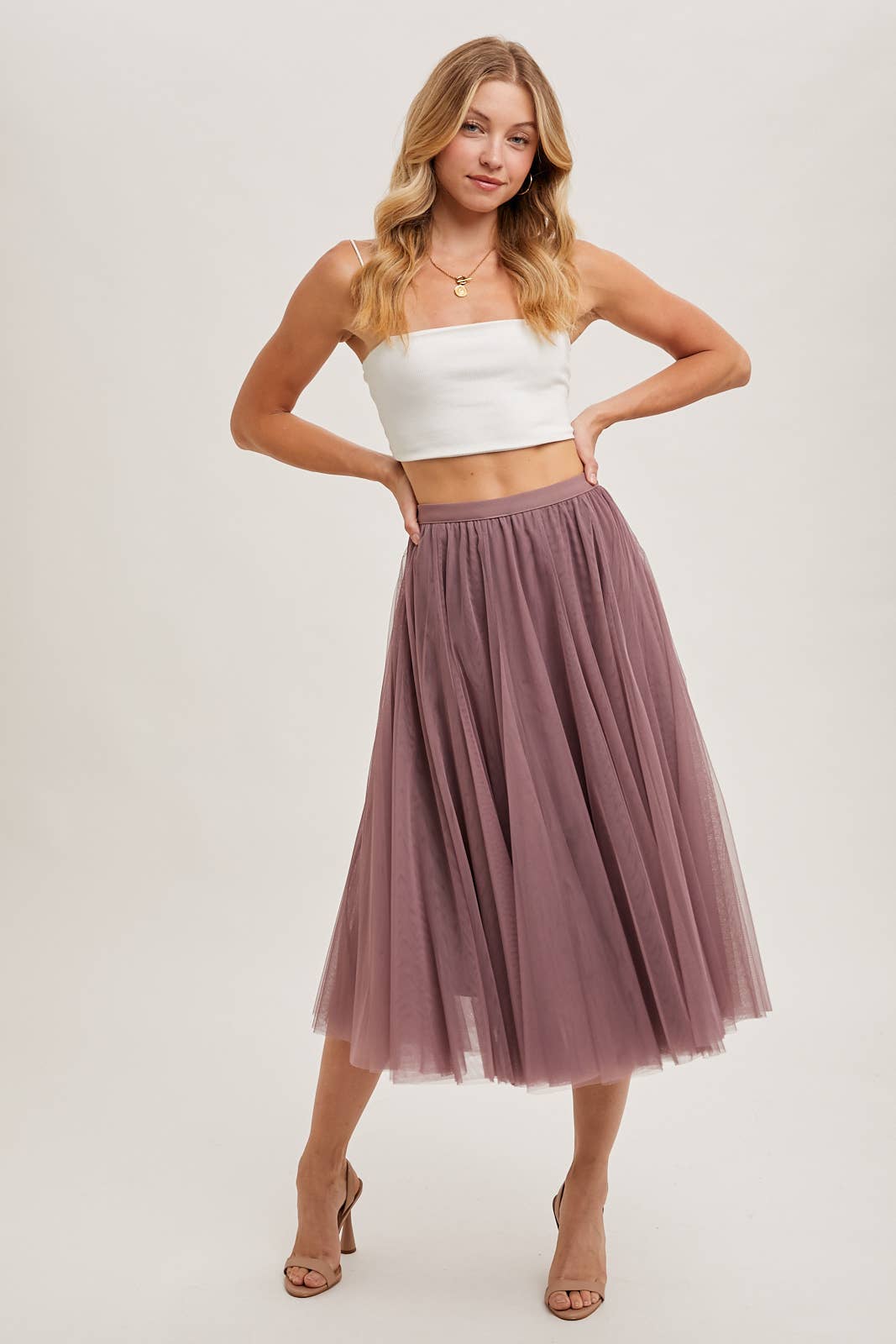 Bluivy TULLE MIDI SKIRT