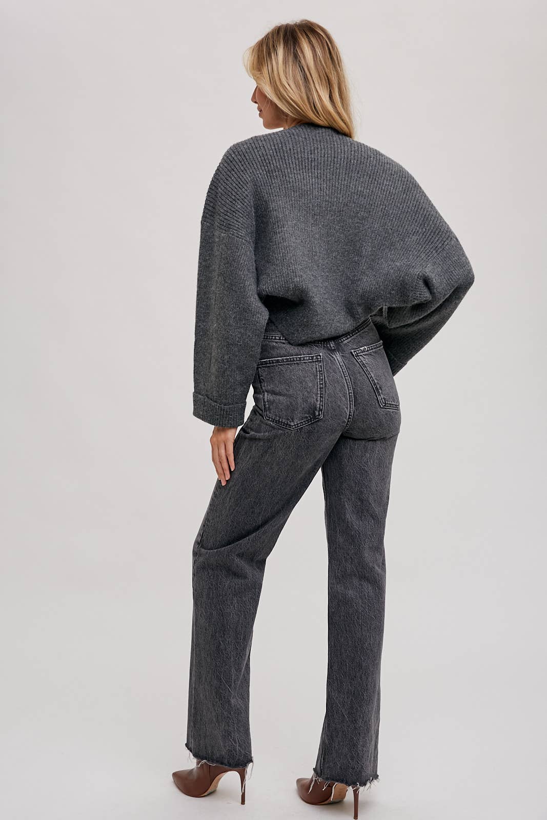 Bluivy Sweater Knit Bolero Shrug