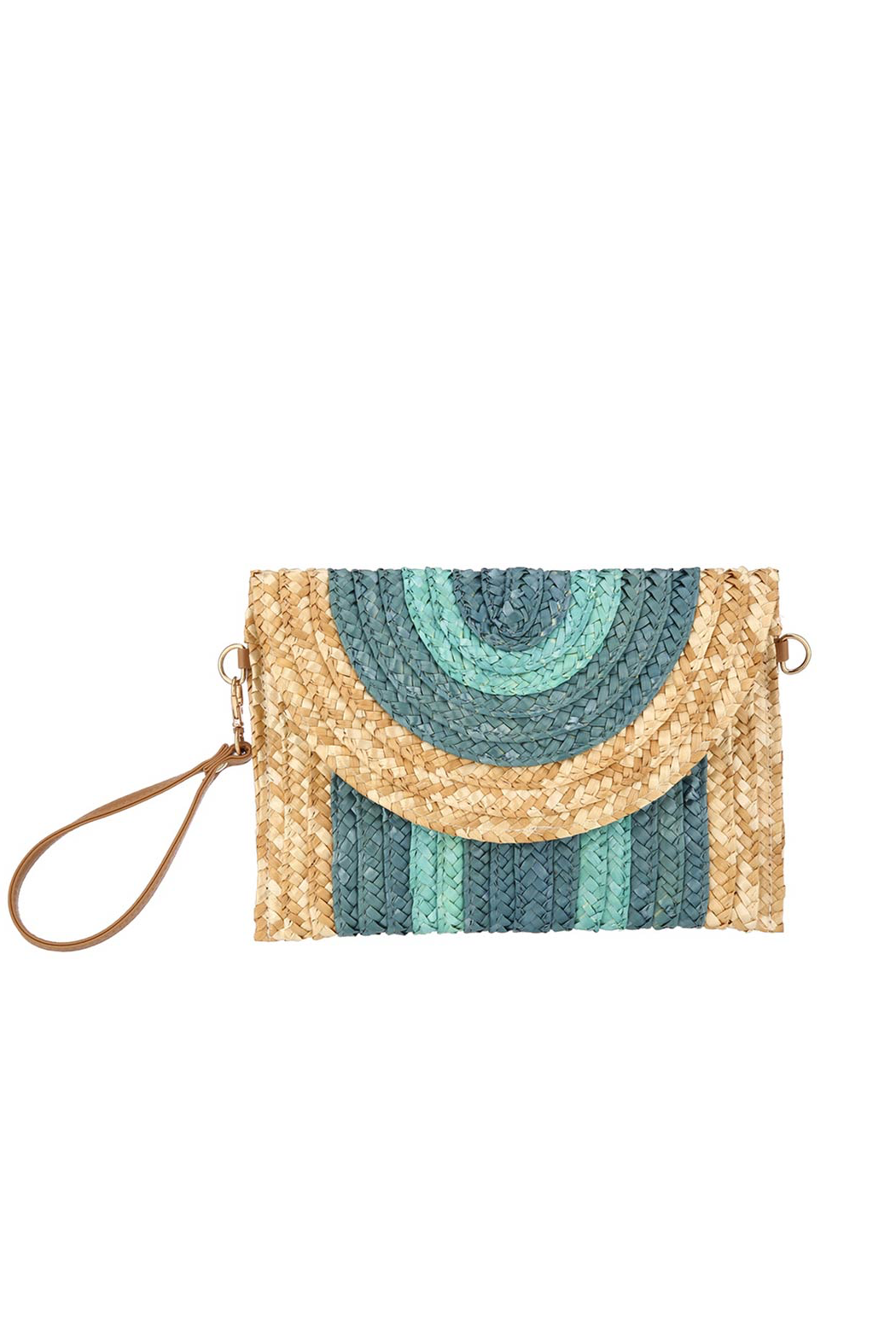 Envelope Straw Clutch Wristlet