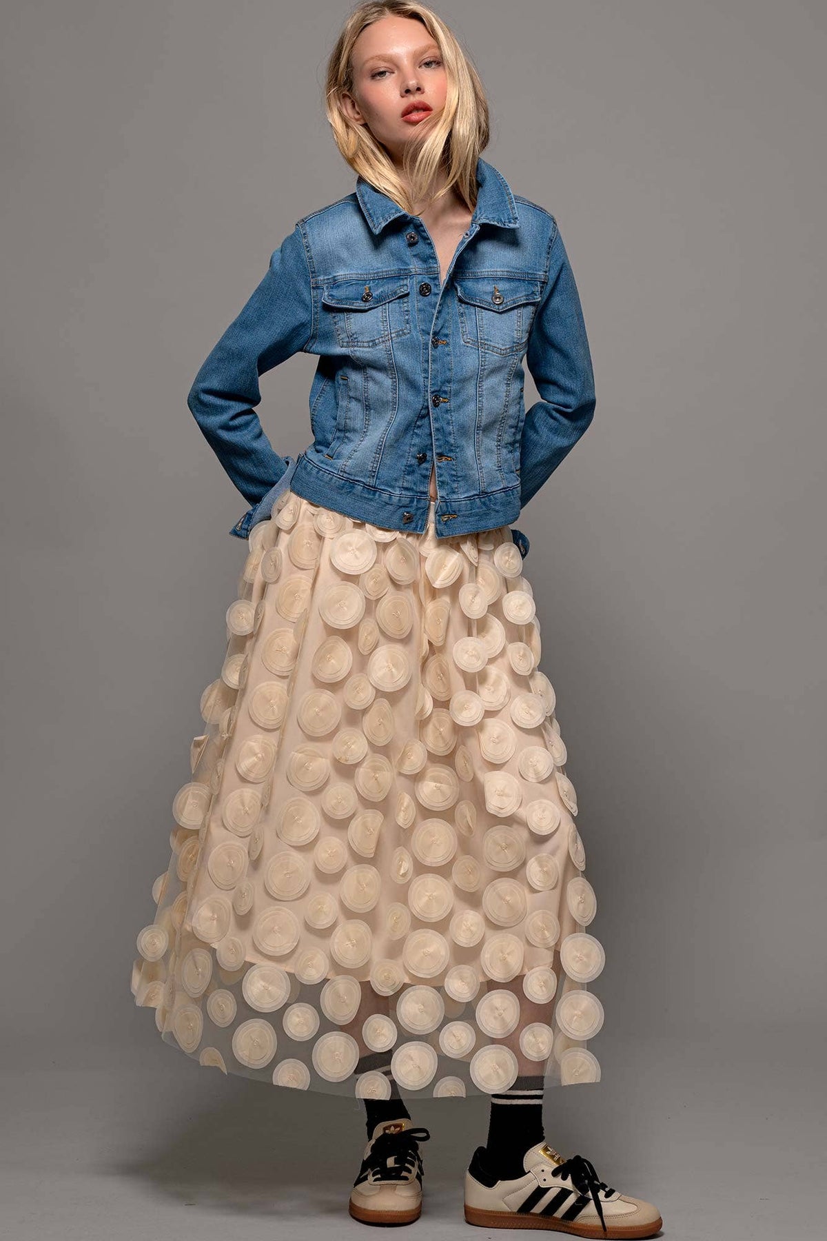 Urban Daizy Classic Denim Trucker Jacket