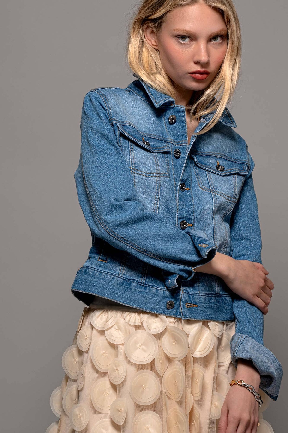 Urban Daizy Classic Denim Trucker Jacket