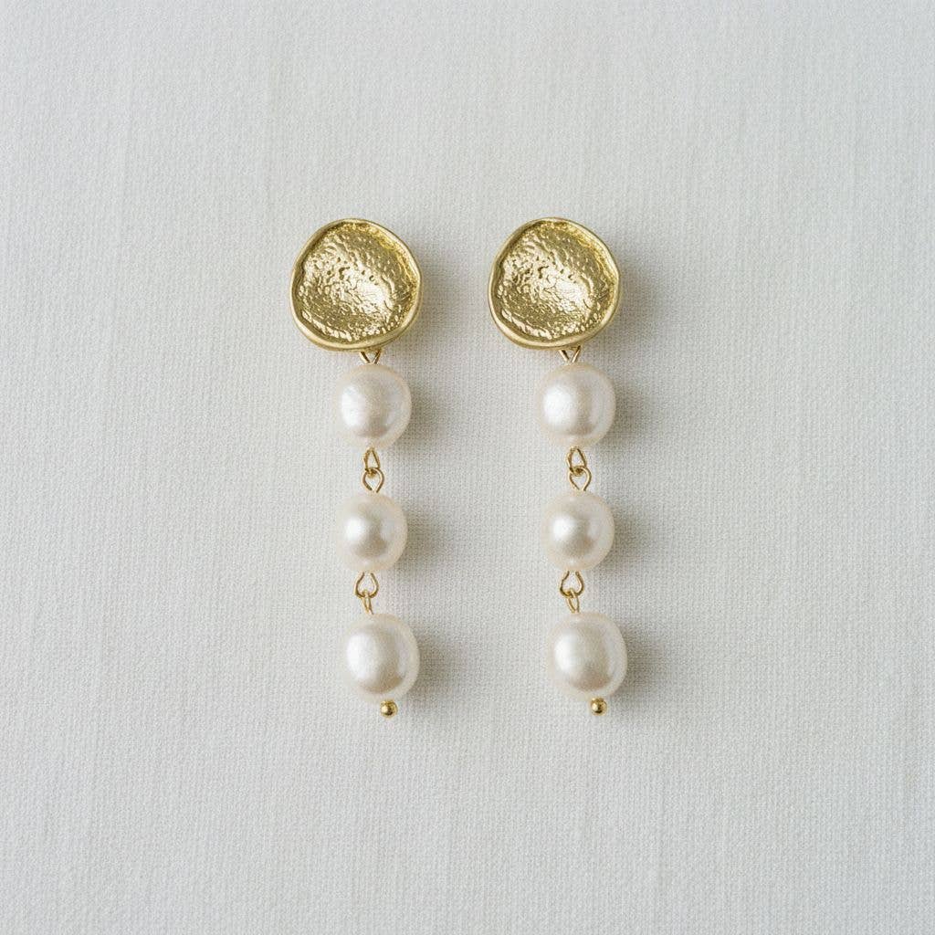 Baroque-Inspired Freshwater Pearl Drop Earrings