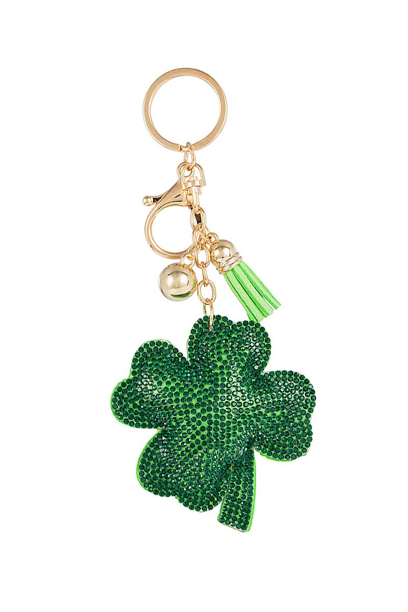 Crystal Clover Keychain