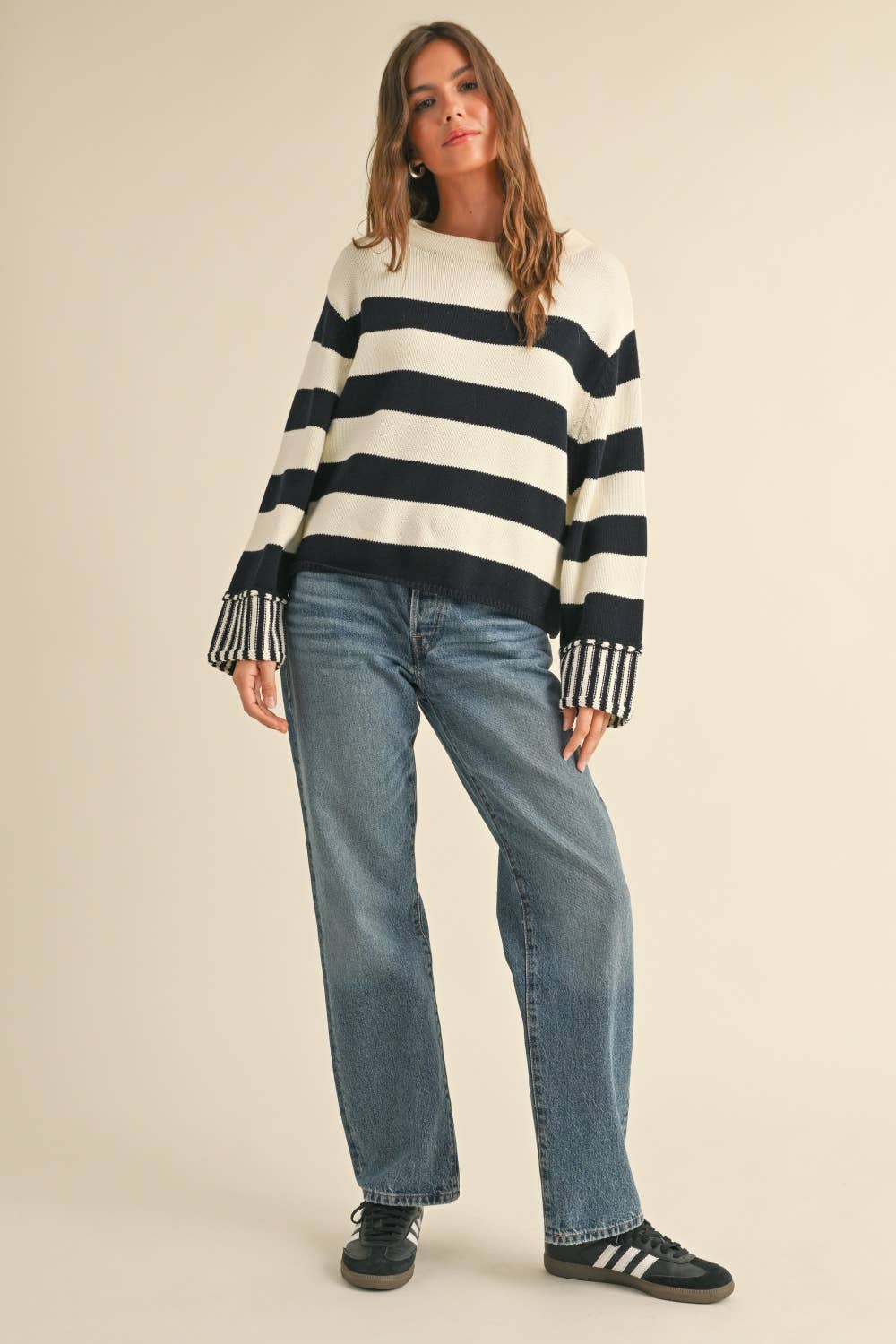 Miou Muse Black/White Sweater