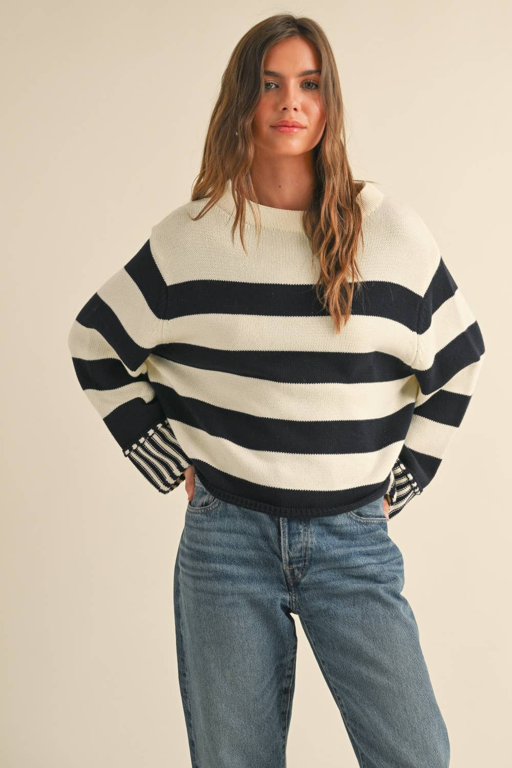 Miou Muse Black/White Sweater