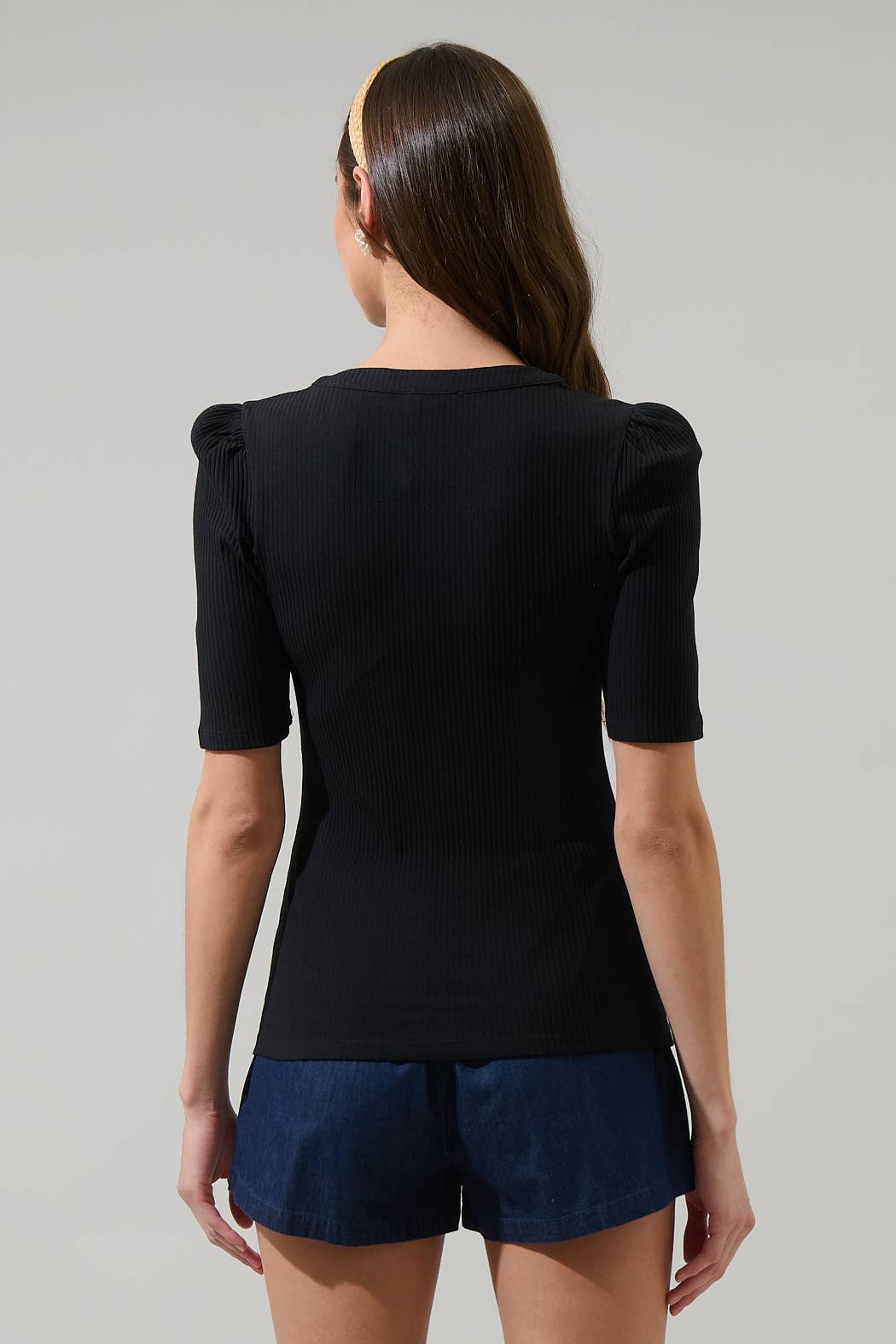 Sugarlips Emmeline Knit Top: Black