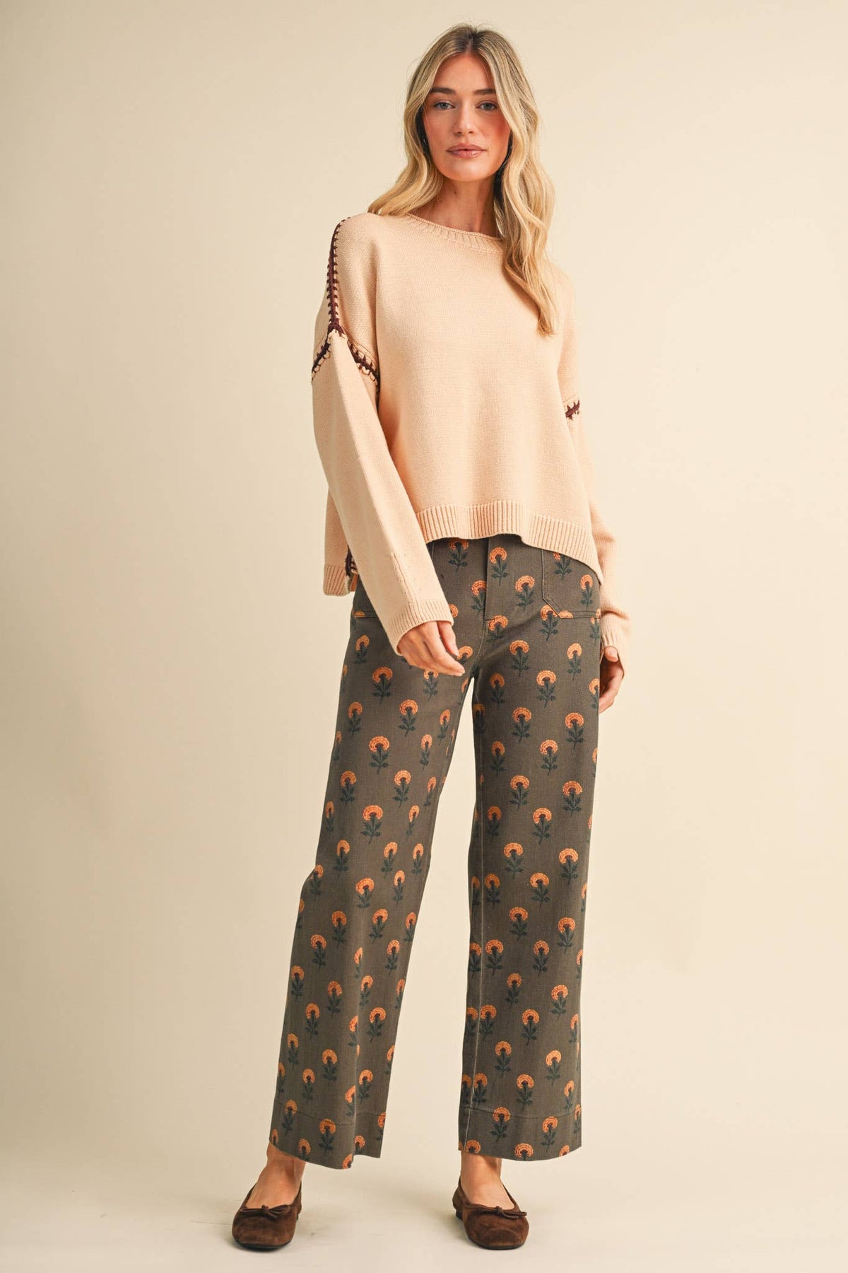 &Merci Vintage Floral Pants