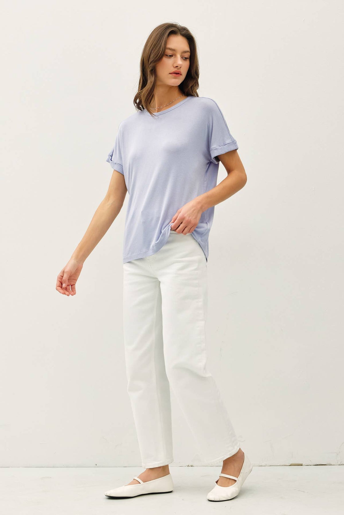 Be Cool LIGHTWEIGHT MODAL BASIC FLOWY TEE
