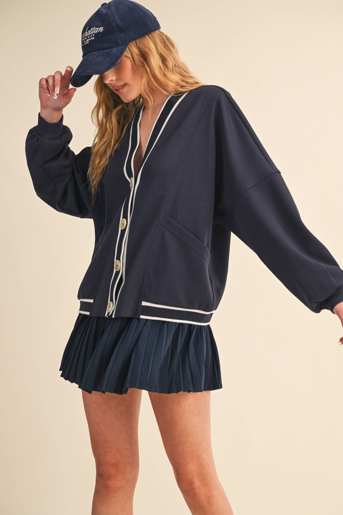 Klesis KNIT CARDIGAN AND SKIRT SET