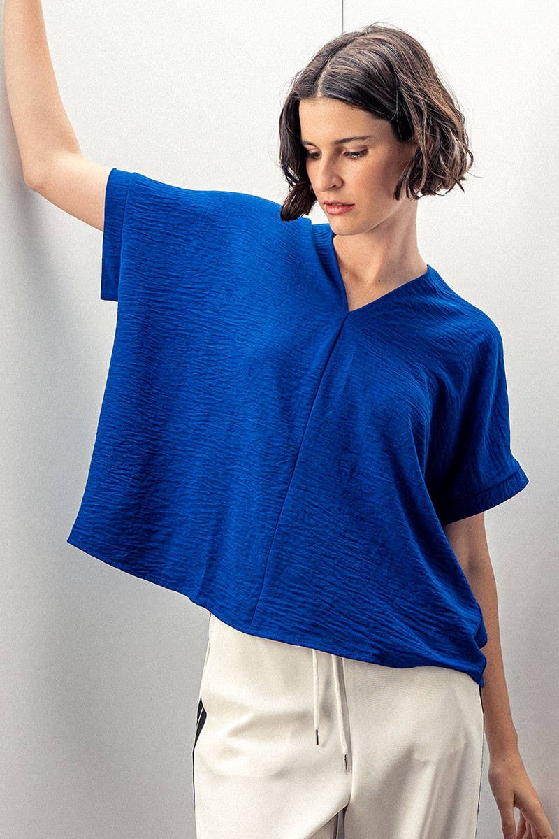 Breezy Airflow V-Neck Top-SS