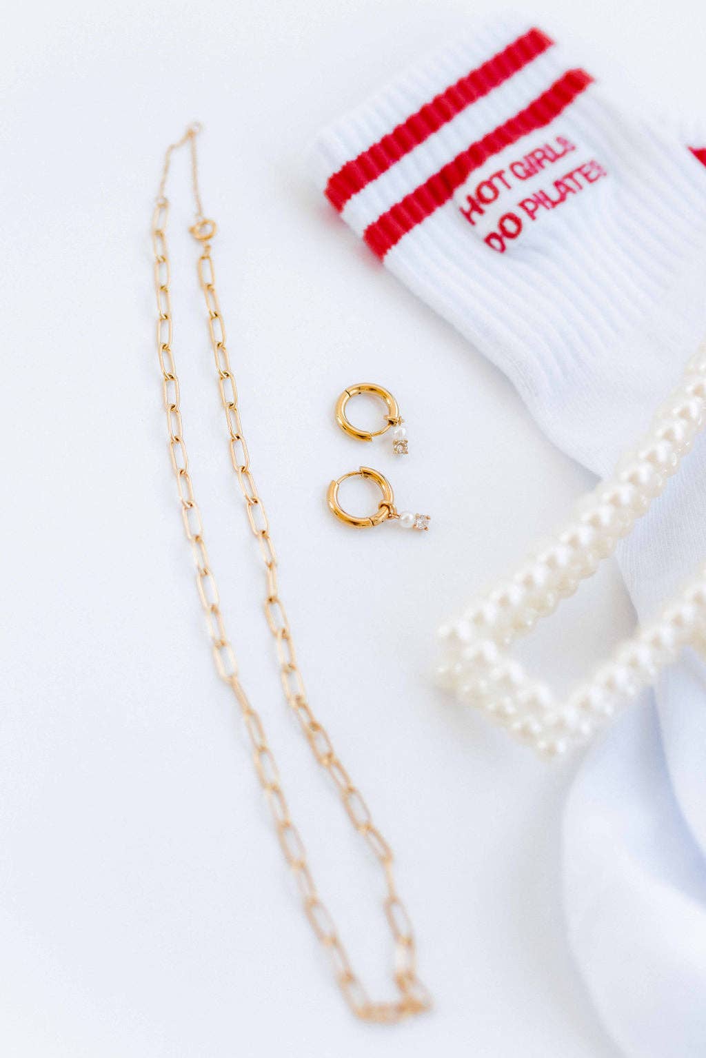 Necklace - Palmer Paperclip Gold