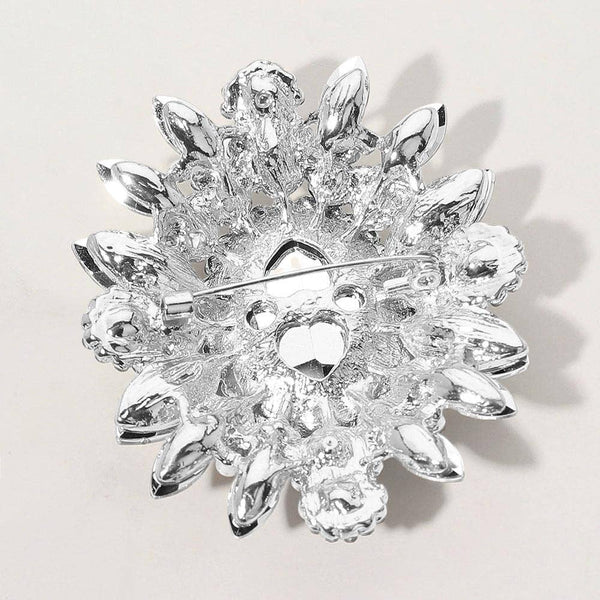 Oval Center Stone Pin Brooch