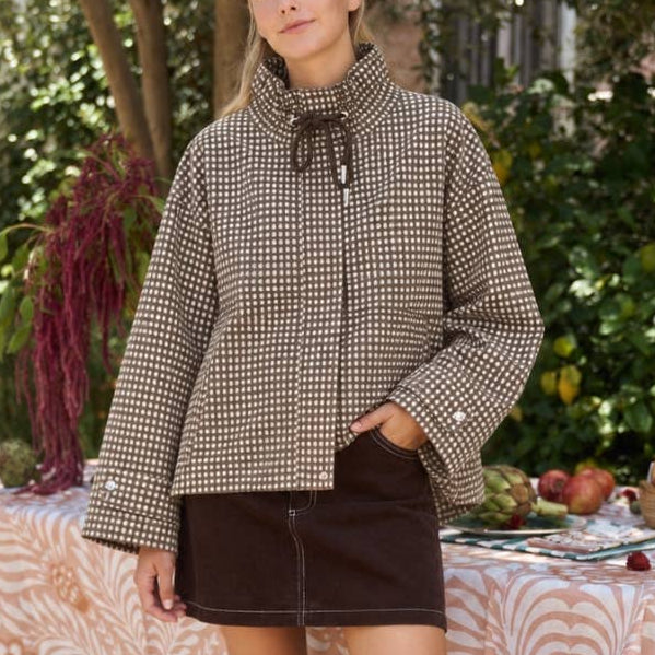 Dottie Gingham Check Utility Jacket