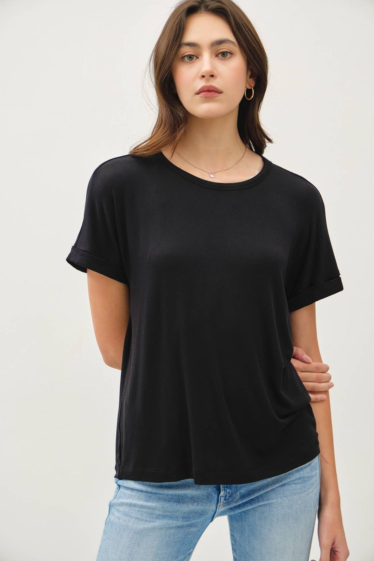 Be Cool LIGHTWEIGHT MODAL BASIC FLOWY TEE