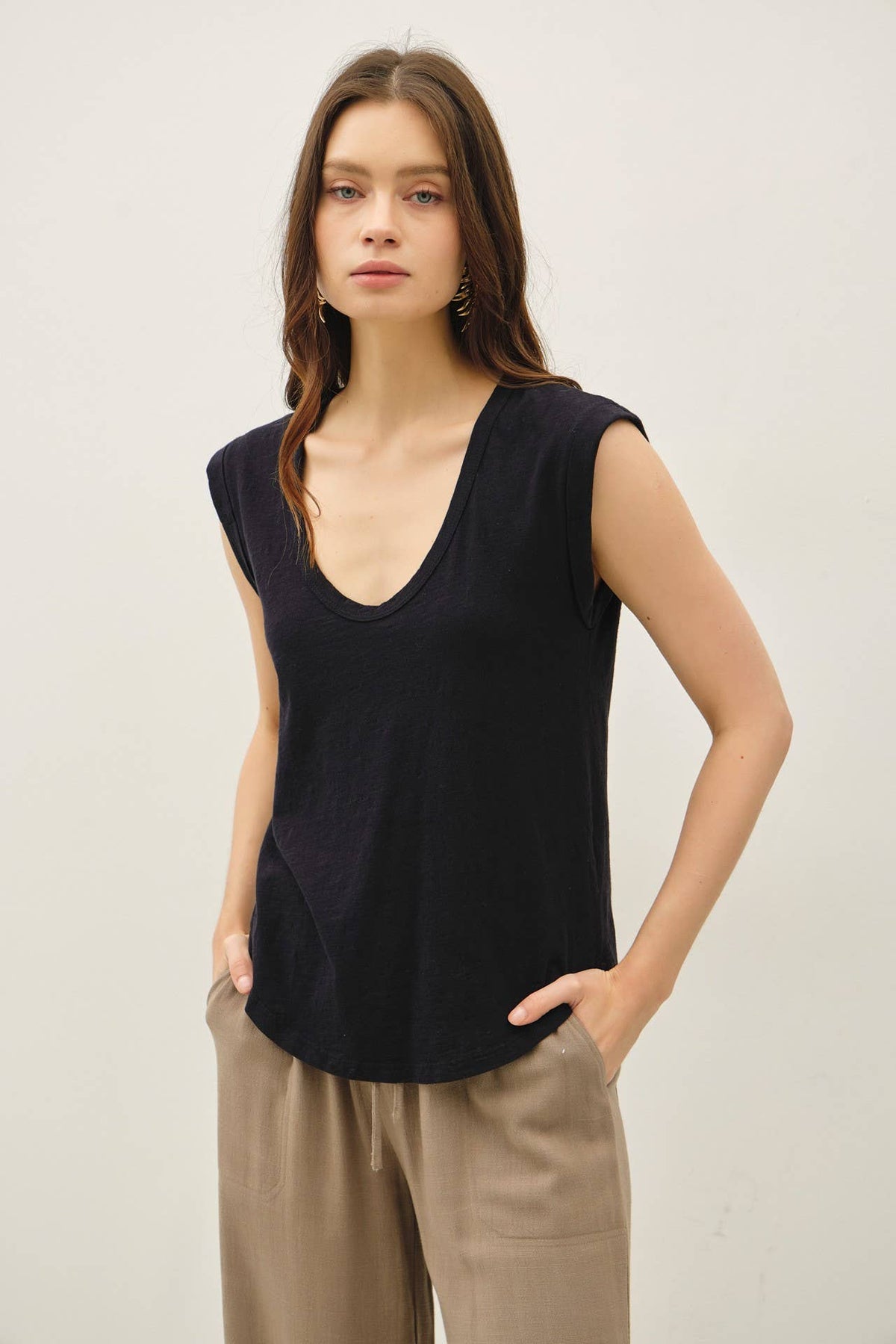 Be Cool - Basic Cap Sleeve Top
