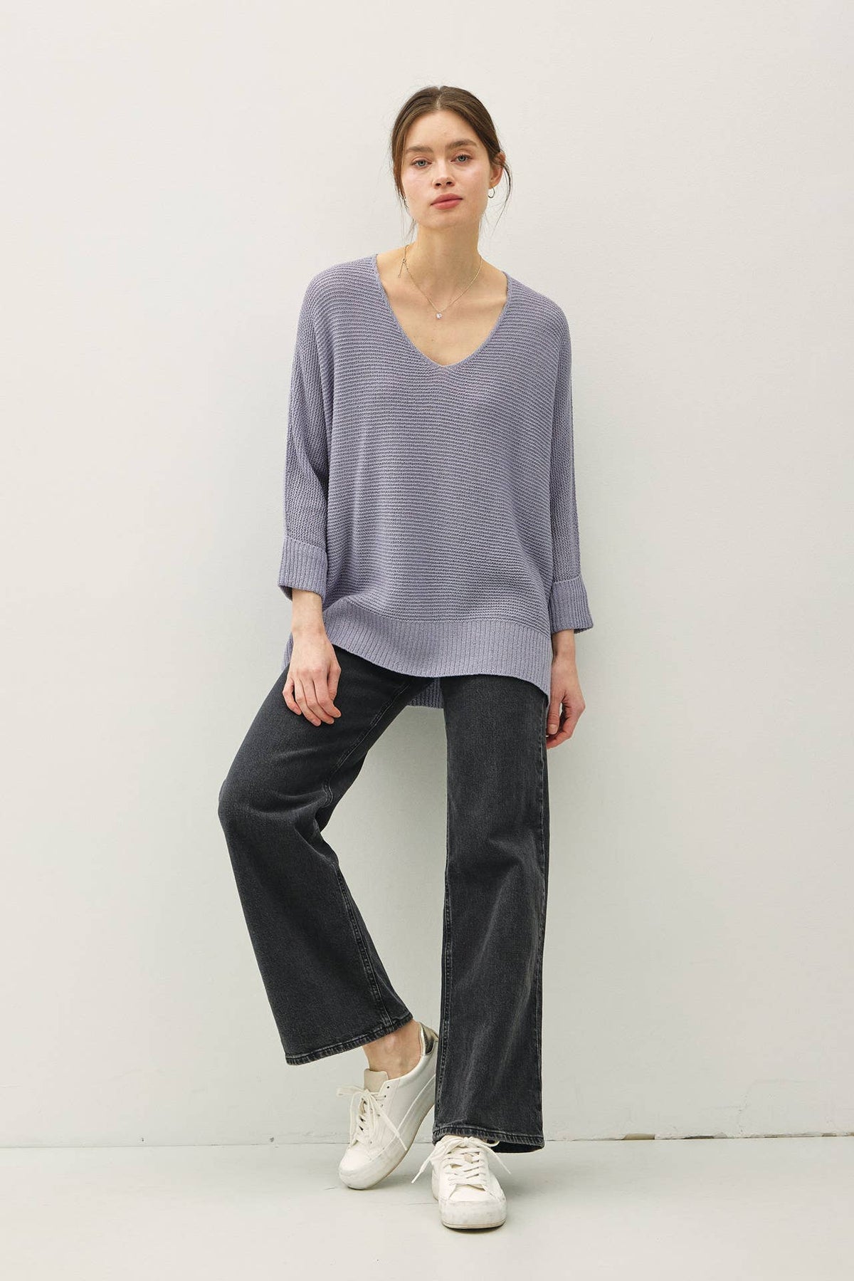 Be Cool V-NECK DOLMAN SWEATER