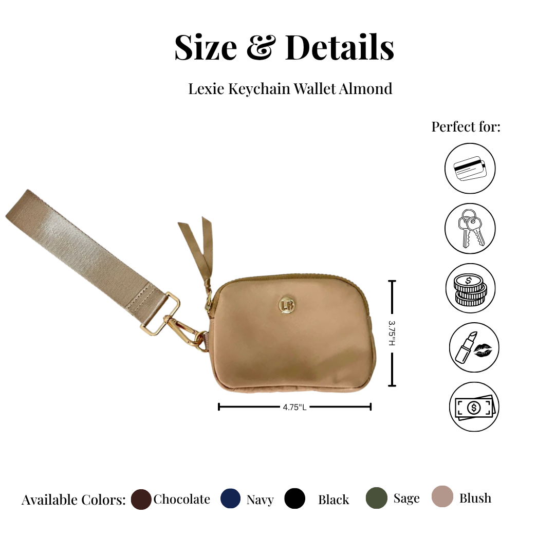 Lemonbella Nylon Keychain Tan 
