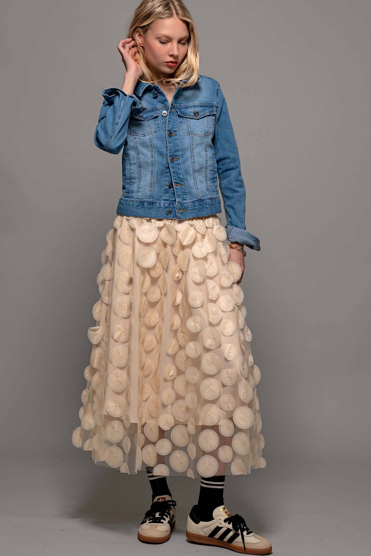 Urban Daizy Classic Denim Trucker Jacket