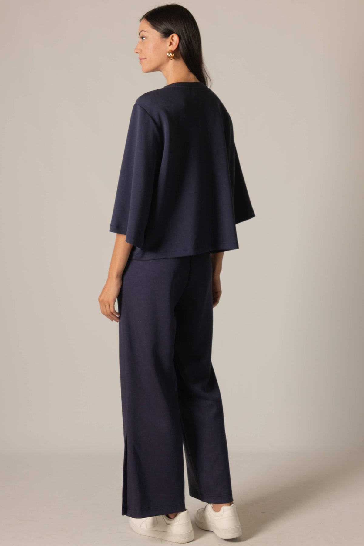 P. CILL Butter Modal Side Binding Wide Leg Pants