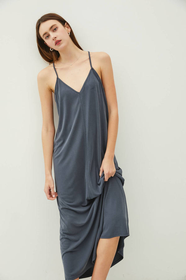 Be Cool MODAL V-NECK RACERBACK MAXI DRESS