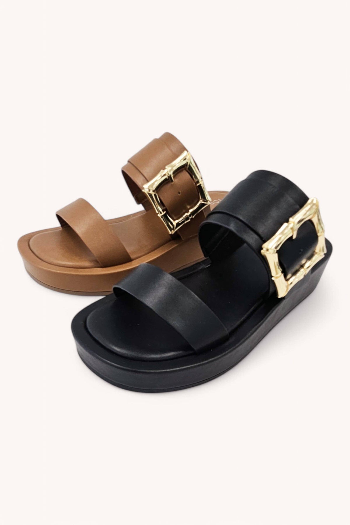 CCOCCI RAYA-68 Chunky Platform Double Strap Sandals