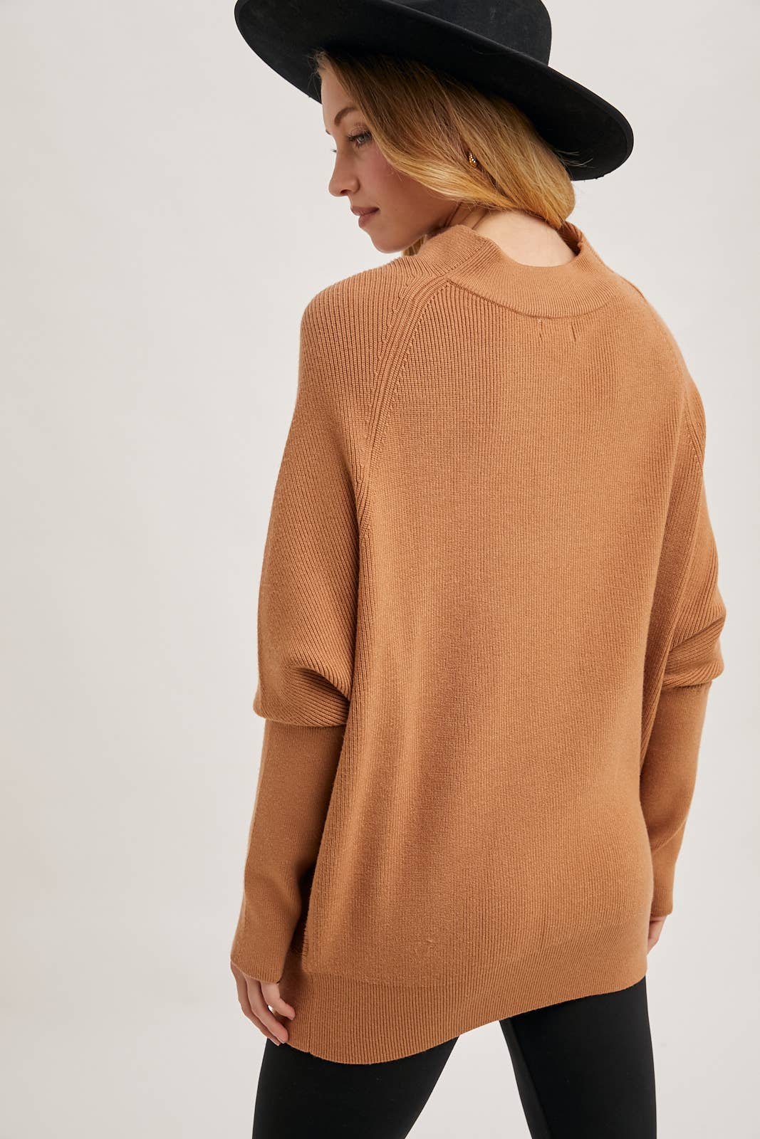 Bluivy SLOUCH NECK DOLMAN SLEEVED PULLOVER