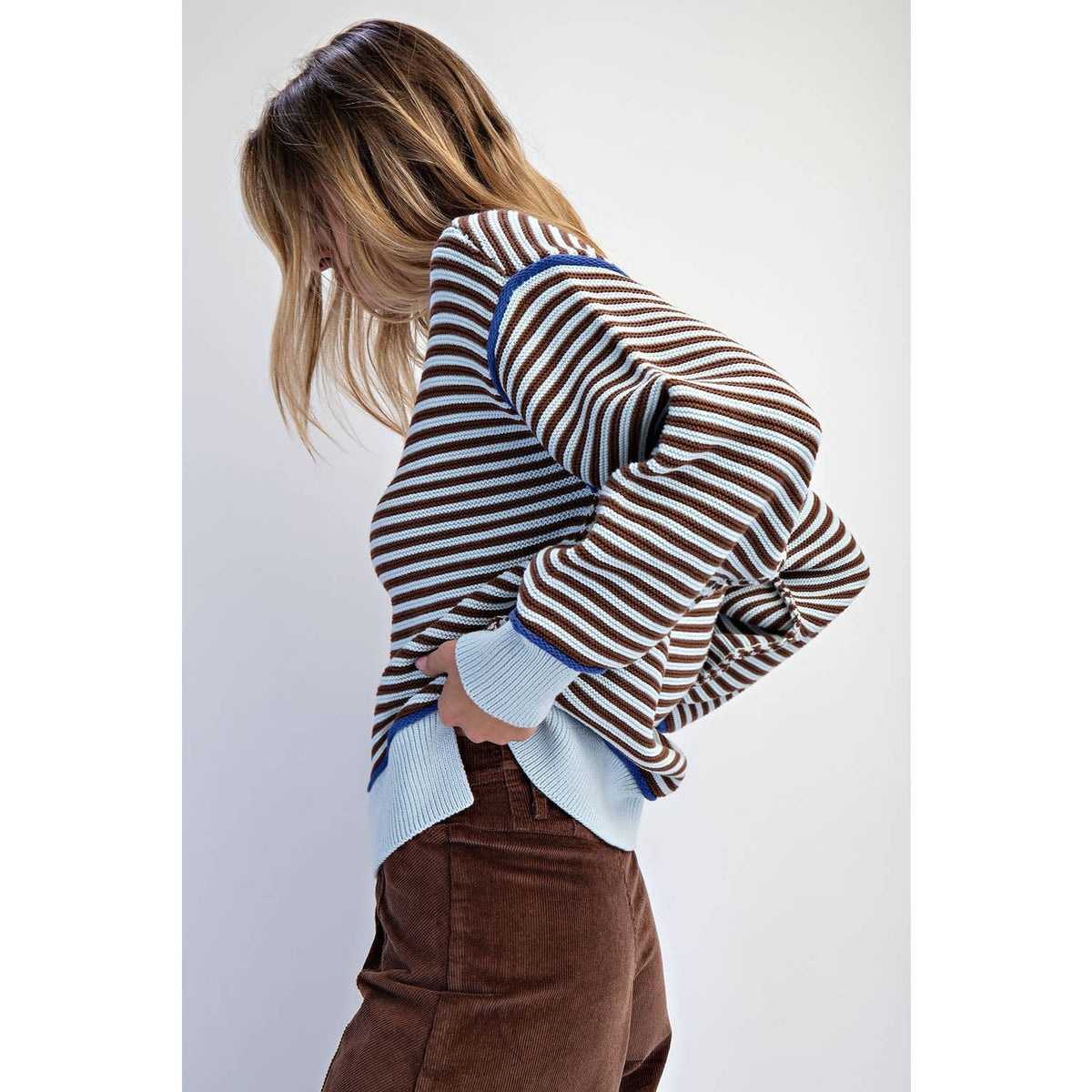 Cotierra Striped Pullover Sweater