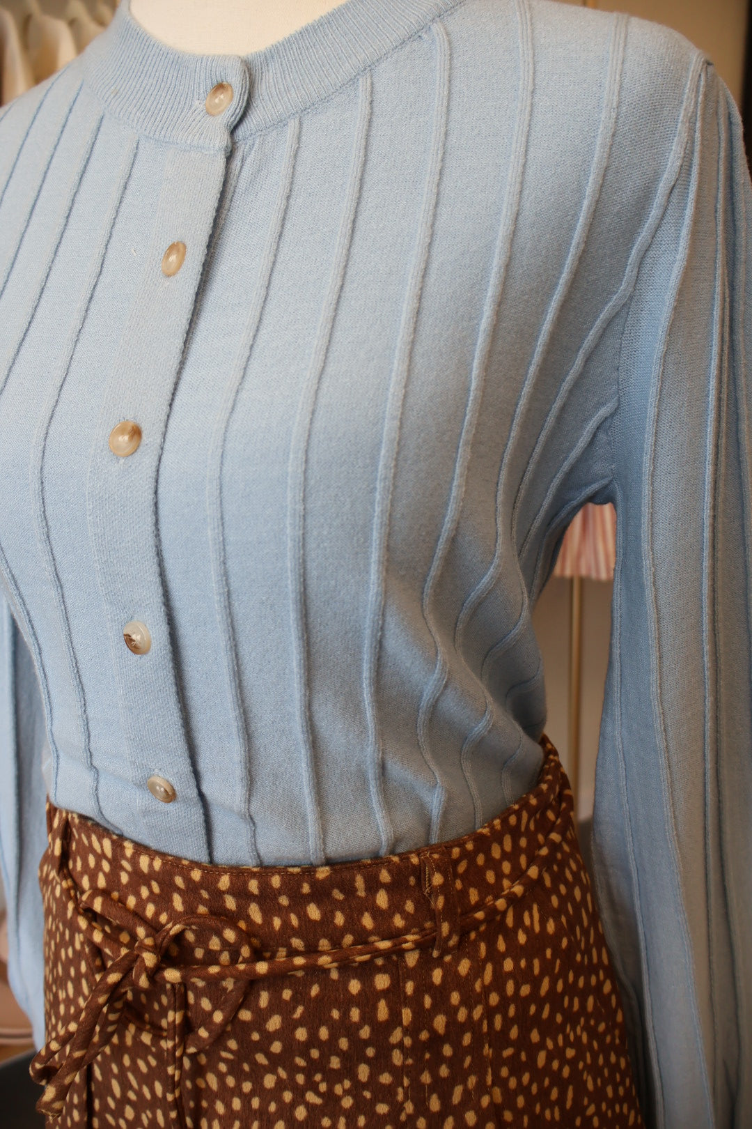 &Merci Ribbed Sweater Cardigan