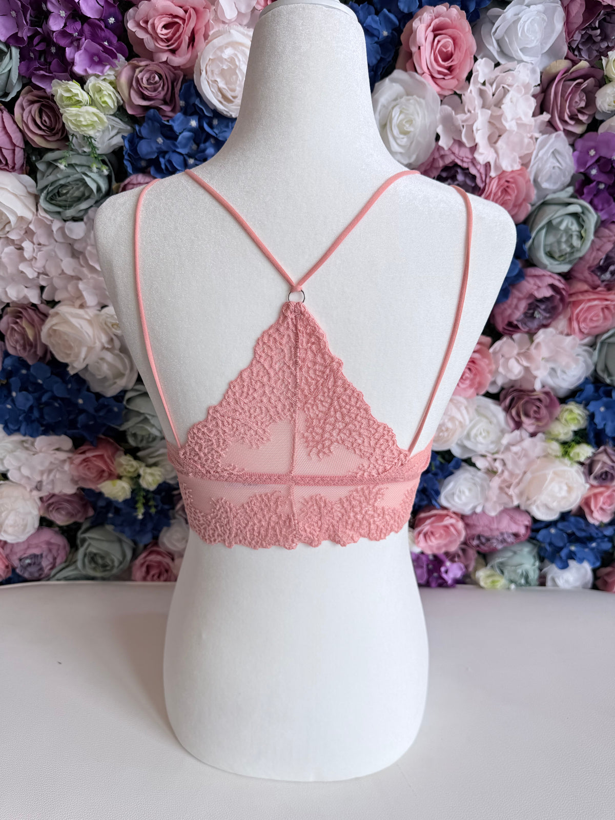 Anemone Ribbed Lace Bralette