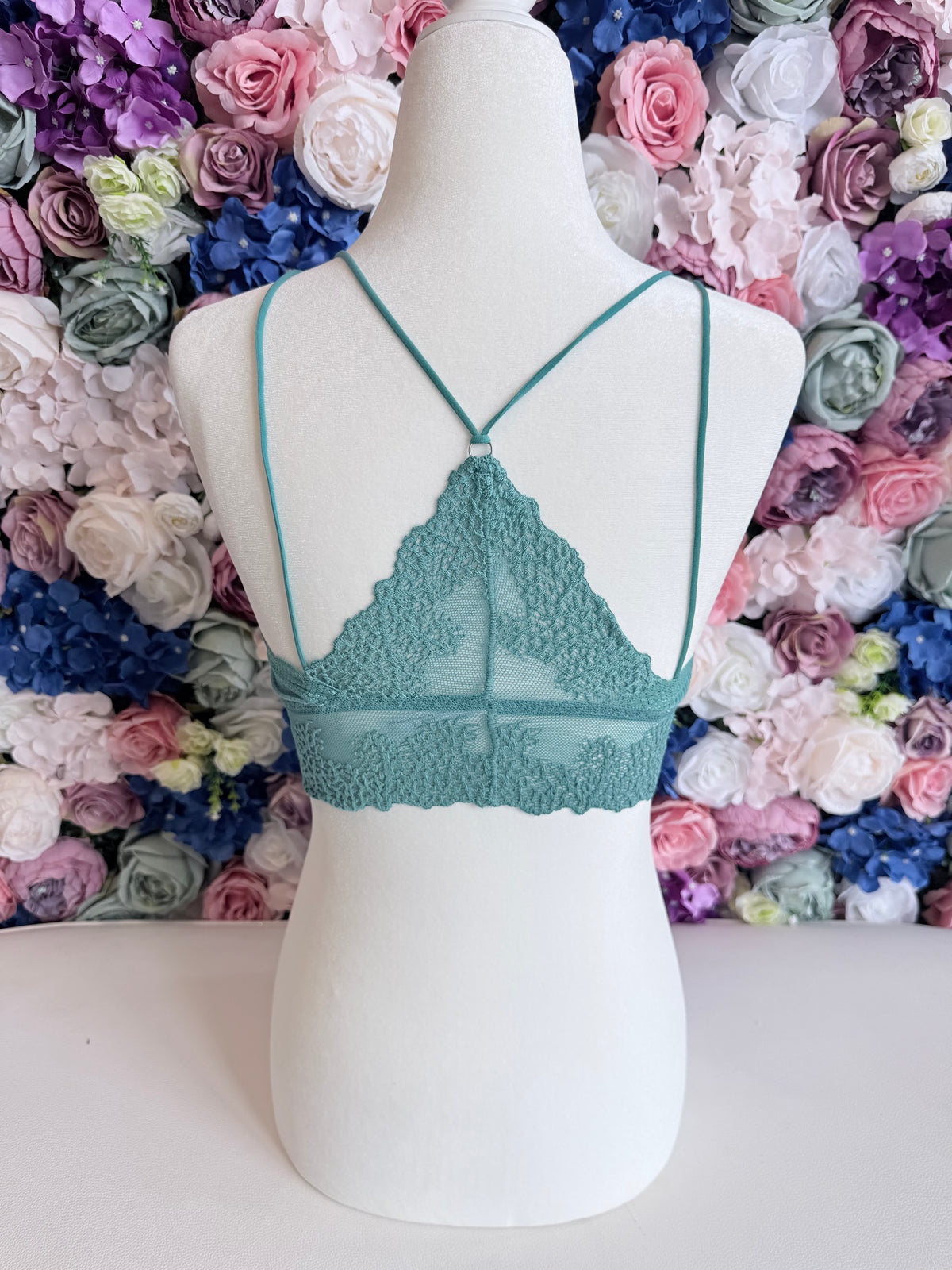 Anemone Ribbed Lace Bralette