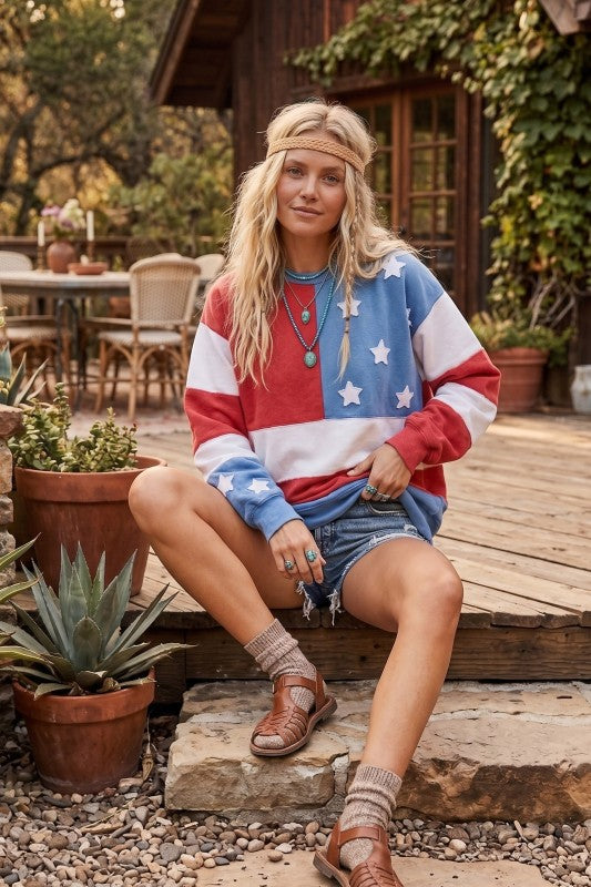 Sewn and Seen Americana Sweatshirt