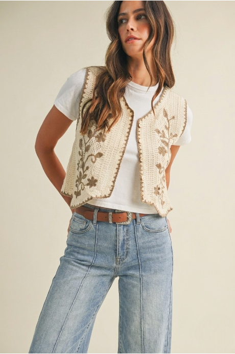 Stretch High Rise Pin Tuck Jean