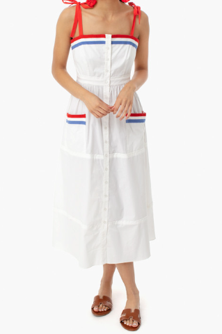Baby Pink 4th Of July-inspired Maxi Dress