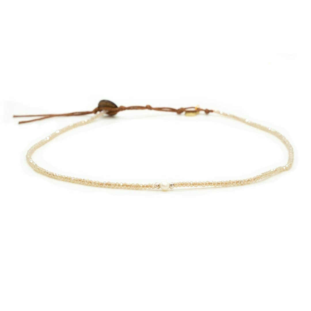 Lotus and Luna Self Love Pearl Necklace
