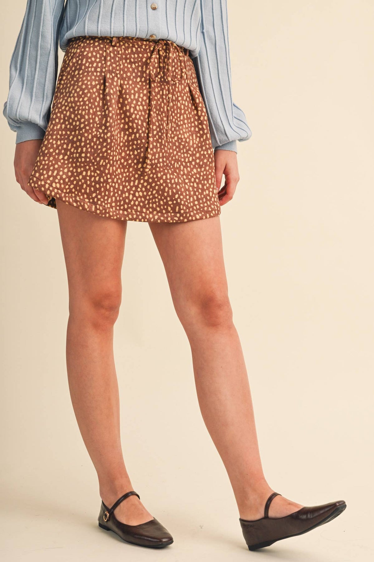 &Merci Fawn Print Skort