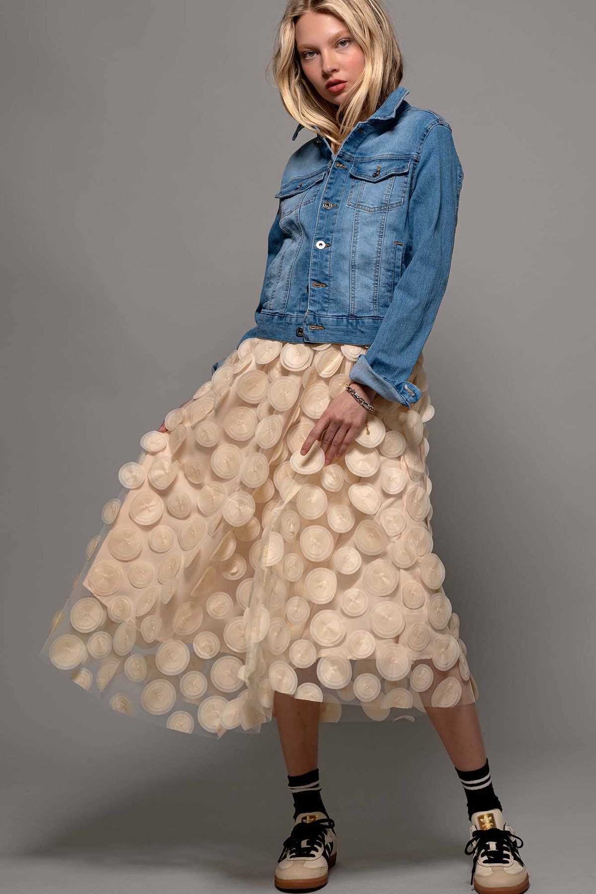 Urban Daizy Classic Denim Trucker Jacket