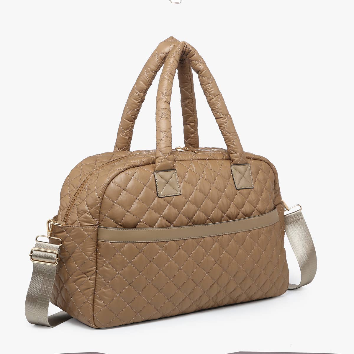 M2401 Mills Quilted Nylon Weekender Bag