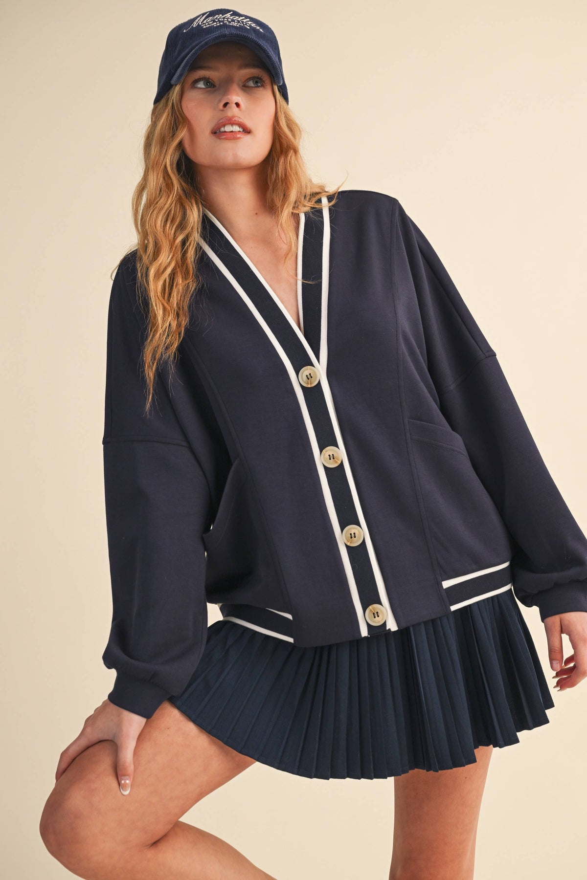 Klesis KNIT CARDIGAN AND SKIRT SET