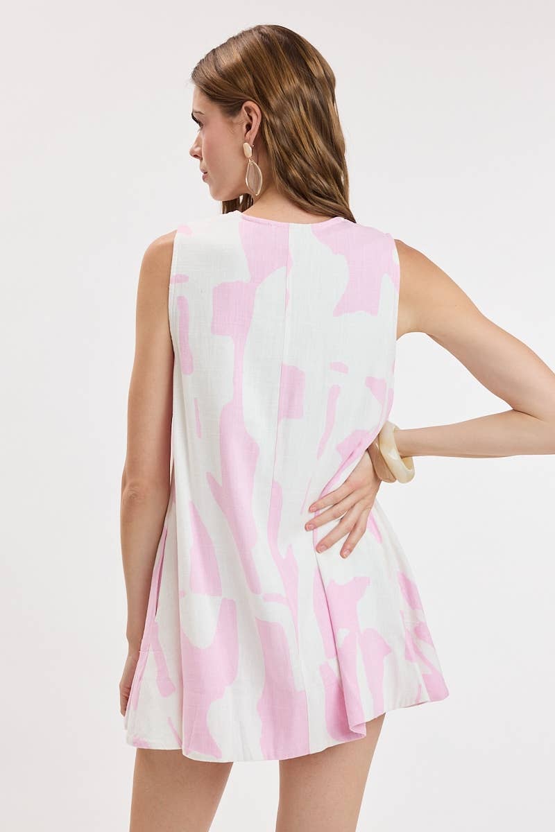 Sky to Moon Geometric Swing Dress