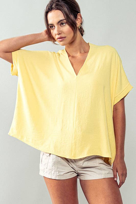 Urban Daizy Breezy Airflow V-Neck Top