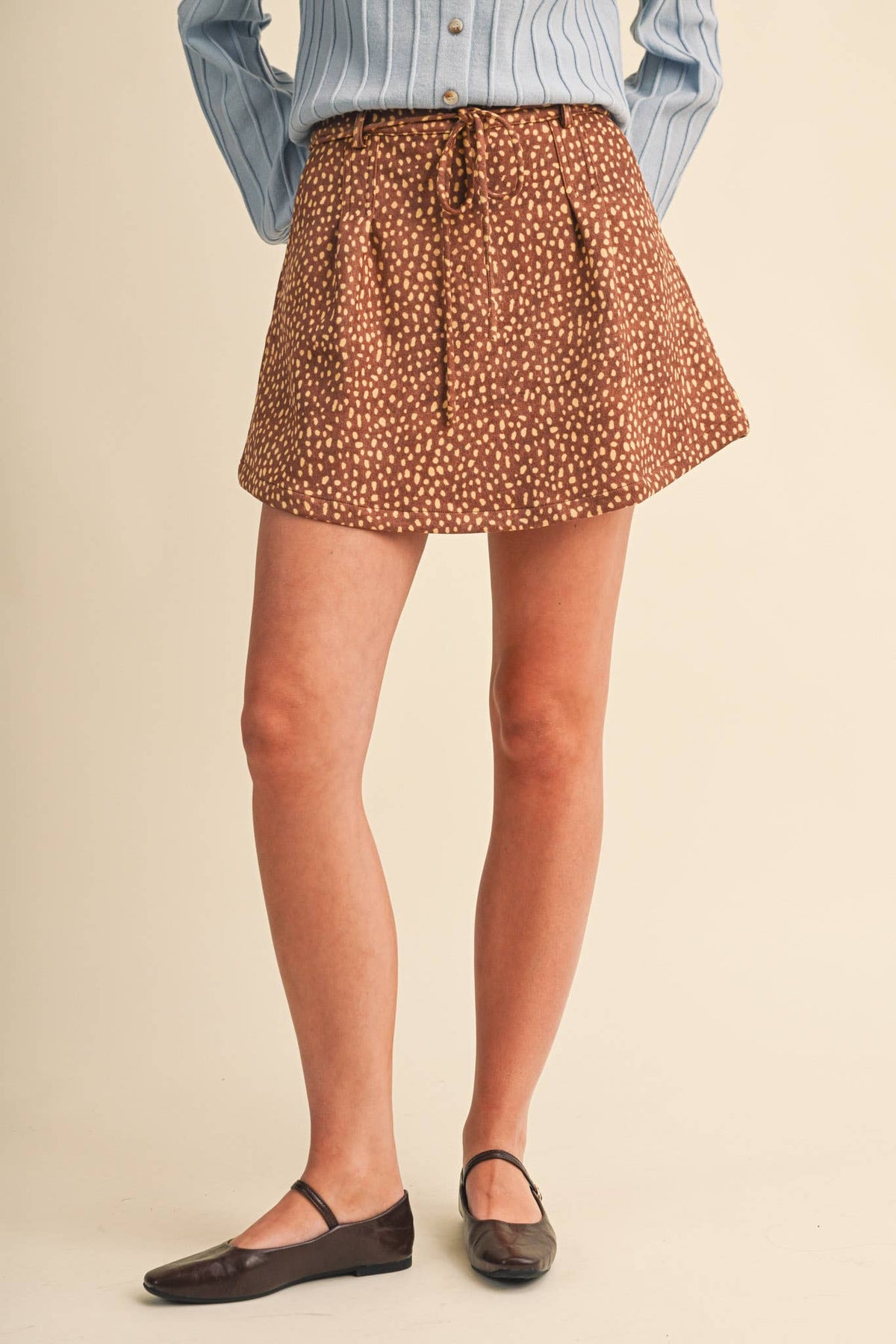 &Merci Fawn Print Skort