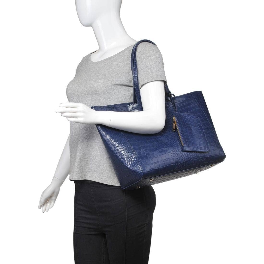 61673B Tiffany Croc Tote Bag