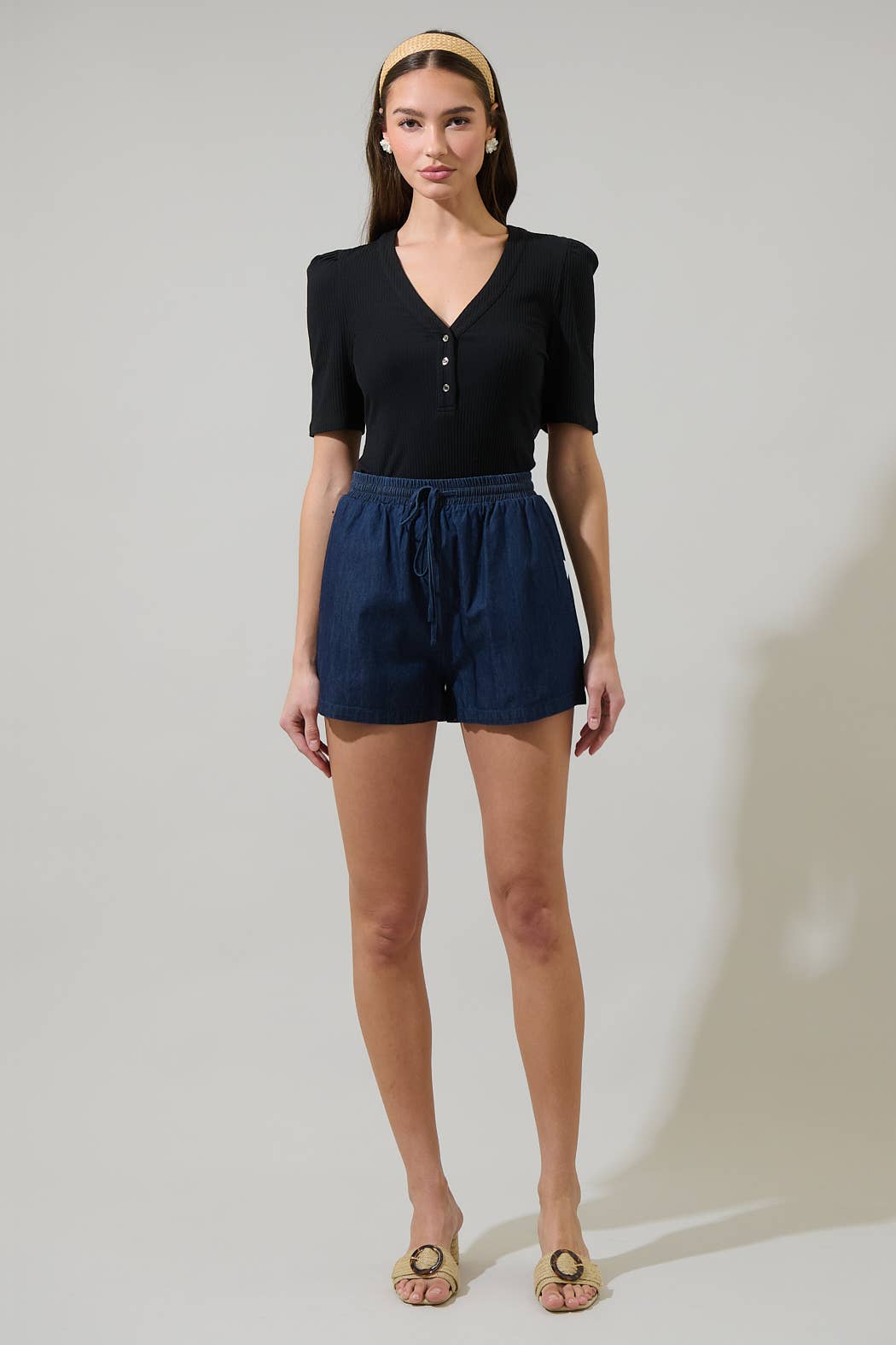 Sugarlips Emmeline Knit Top: Black