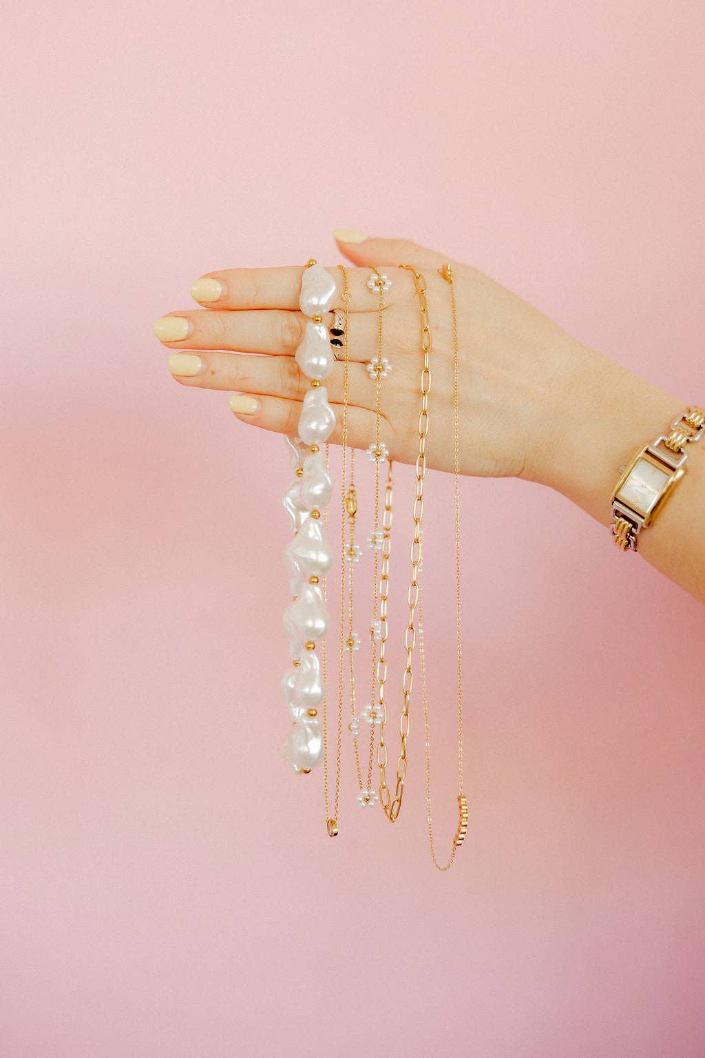 Necklace - Palmer Paperclip Gold