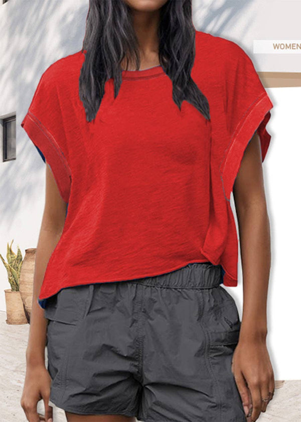 Breezy Back Tee - Red