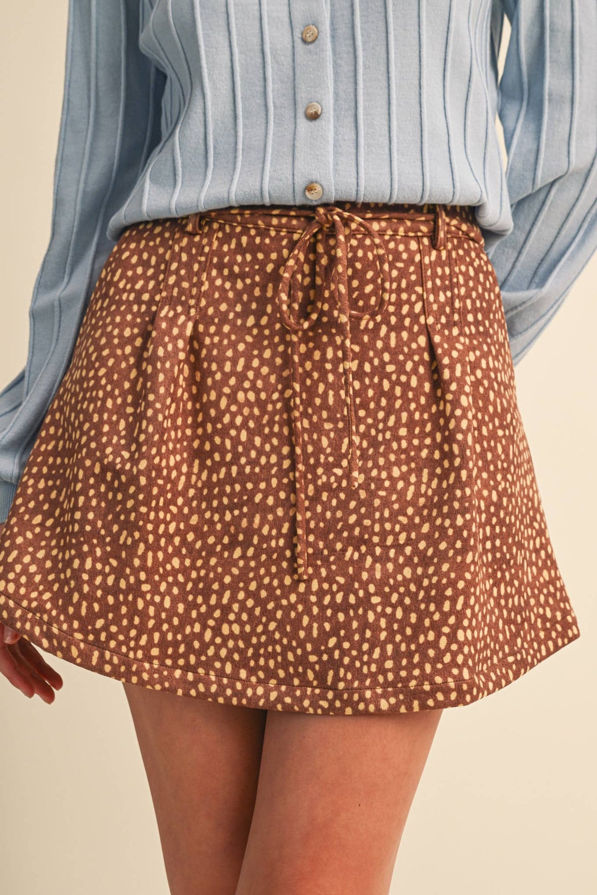 &Merci Fawn Print Skort